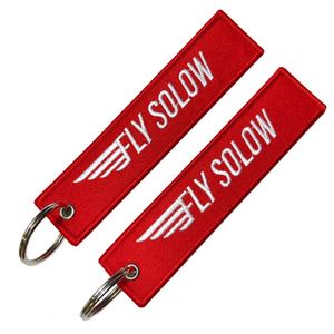 Wholesale <b>Customized</b> Luggage Tag Label Before Keyring Flight for Logo Woven Keychains Embroidery <b>Key</b> Tags - Product Image 2