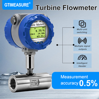 Medidor de Flujo de Turbina Digital SS304 con Rosca Hembra, Pantalla Instantánea y Total, 4-20mA, para Tratamiento de Agua y Aceite, Directo de Fábrica