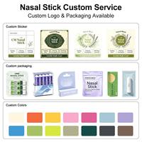 Stick nasal naturel Anthrive Private Label avec eucalyptus, menthe poivrée et menthol pour une respiration facile et rafraîchissante, utilisation portable