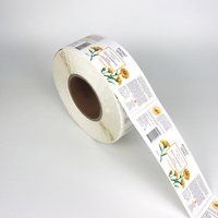 Autocollant d'huile capillaire étanche autocollant de lotion pour le corps personnalisé étiquette d'emballage de shampooing étiquette en plastique BOPP pour bouteille de lotion pour le corps