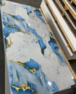 Panneau mural en PVC à effet marbre avec revêtement UV brillant et estampage à chaud pour la <span class=keywords><strong>décoration</strong></span> intérieure des salles <span class=keywords><strong>de</strong></span> <span class=keywords><strong>bain</strong></span> - Product Image 6