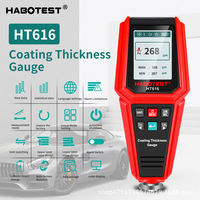 Jauge d'épaisseur de revêtement de haute précision Habotest HT616 détecteur de peinture de voiture et compteur de film avec