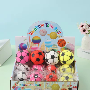 Football Squishy Stress Relief Squeeze Fidget <b>Toy</b> for Boys & Girls Office <b>Desk</b> Use Anxiety Relief - Product Image 1