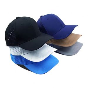 Vente en gros de casquette de baseball personnalisée à séchage rapide feuille style sportif maille perforée PVC Patch impression broderie Gorras casquette de golf trou - Product Image 1