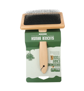 Peine para Mascotas con Mango <span class=keywords><strong>de</strong></span> Madera y Sándalo, Púas <span class=keywords><strong>de</strong></span> Acero Inoxidable, Apto para Perros y Gatos, Elimina el Pelo Suelto - Product Image 3