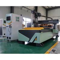 Scie à panneaux à haute précision CNC avec broche ATC pour le travail du bois et la découpe de panneaux informatiques