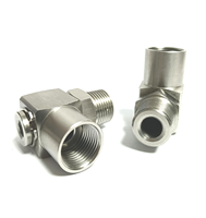 Junta Giratoria de 90 Grados de Acero Inoxidable 304 316 con Cono de Sellado para Enfriamiento de Moldes, Utilizada para Jardinería