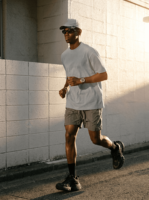 T-shirt de sport personnalisable pour homme, en coton respirant, à manches courtes, pour la salle de sport, la course à pied, les sports de plein air, t-shirt uni