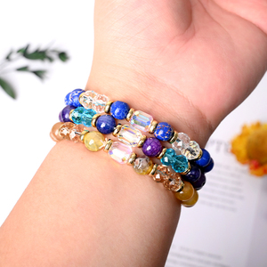 Whosale Price Natural <b>Crystal</b> Decoration constellation 12 Zodiac <b>Bracelet</b> Card Set Women Girl Jewelry - Product Image 2