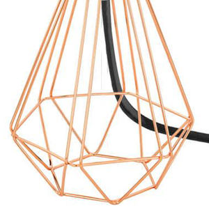 Lámpara de Mesa CARLTON 2, Metálica, para Interiores, Base para Bombilla AC E14, Diseño Vintage con Pantalla Geométrica (9019542322) - Product Image 2