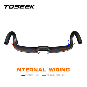 <span class=keywords><strong>TOSEEK</strong></span>-manillares de carbono para bicicleta de ZXB-TWO, pieza de <span class=keywords><strong>manillar</strong></span> de bicicleta de carretera de 31,8x400/420/440mm UD mate - Product Image 3