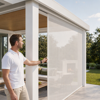 Pergola bioclimatique motorisée en aluminium, étanche, à lames orientables, revêtement poudré, auvent de terrasse