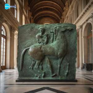 Grande Rilievo Animale in Rame Fuso, Grande Rilievo di Aquila in Bronzo, Decorazione Moderna - Product Image 3