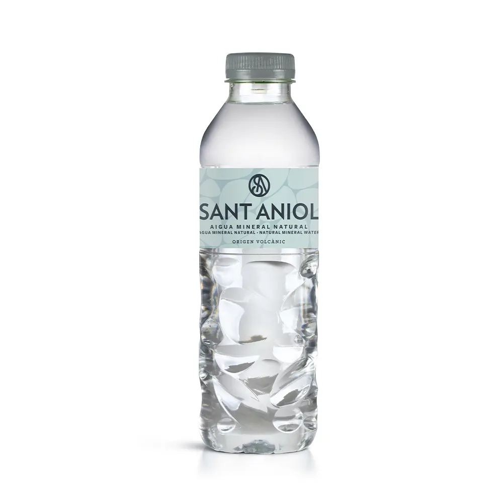 Yüksek kaliteli ispanyolca 0,33L plastik PET şişe üretim ucuz volkanik doğal maden suyu toptan içecek