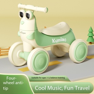 Bicicleta Deslizante para Niños, Bicicleta <span class=keywords><strong>de</strong></span> Equilibrio <span class=keywords><strong>de</strong></span> Cuatro Ruedas, para Bebés <span class=keywords><strong>de</strong></span> 1 a 6 Años, Bicicleta para Caminar, Bicicleta Yo-Yo, Antivuelco - Product Image 2