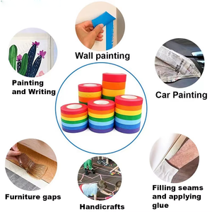 Ruban de masquage vert pour peintres, idéal pour la peinture des murs, l'emballage, l'automobile, l'intérieur et l'extérieur - Product Image 5