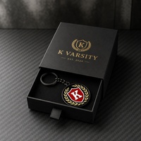 Badge personnalisé en métal émaillé noir, emblème de rue, épinglette pour club, cadeau promotionnel, vente en gros d'usine, porte-clés