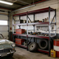 Étagère de stockage et de présentation de pneus en acier laminé à froid multi-couches, robuste et antirouille, pour entrepôt et atelier automobiles