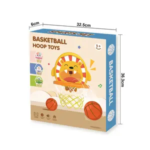 Mini giocattoli da basket per bambini pieghevoli con tabelloni da basket dei cartoni animati