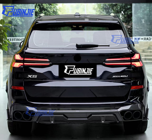 Divisor de difusor de parachoques trasero de estilo SQ de fibra de carbono seco <span class=keywords><strong>X5</strong></span> G05 para <span class=keywords><strong>BMW</strong></span> <span class=keywords><strong>X5</strong></span> G05 2020 + difusor trasero de carbono seco - Product Image 6