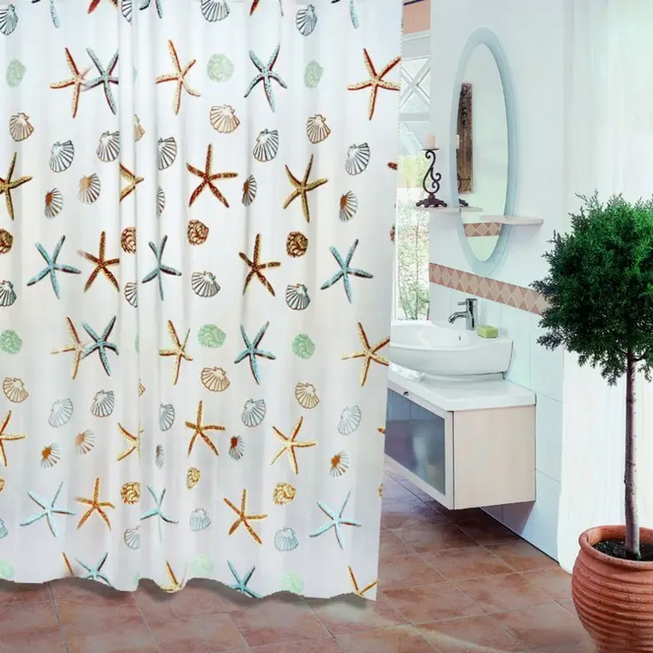 सरल डिजाइन सजावट पर्दे बौछार समायोज्य Peva पर्दे के स्नान के कपड़े कम लागत अंधकार पर्दे के स्नान निविड़ अंधकार