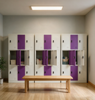 Armoire de rangement métallique à 9 portes en acier, couleur personnalisée, casier de rangement en métal, meuble casier en acier