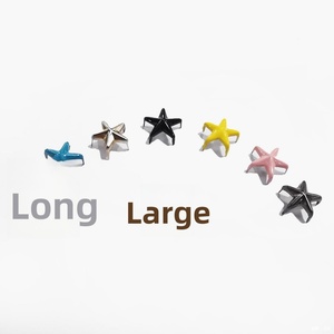 Venta al por mayor de accesorios de metal con forma de estrella de cinco puntas para bricolaje, para bolsos, zapatos y sombreros, con técnica de chapado, del fabricante de accesorios de hardware. - Product Image 2