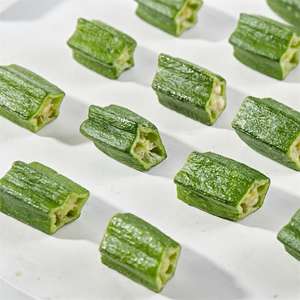 ירקות מיובשים מטוגנים בוואקום, צ'יפס במיה מלוח, קשה וקראנצ'י, 1 קילו, שקית חטיף - Product Image 2