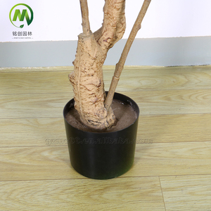 Plante artificielle en bambou <span class=keywords><strong>Nandina</strong></span> en pot, plastique vert, fausse plante d'intérieur pour la maison ou le bureau, décoration de jardin - Product Image 6