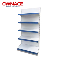 Taille personnalisée Logo couleur trou double face panneau arrière Étagère de supermarché Porte-gondole Étagères de supermarché à usage intensif