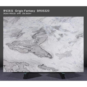 Бразильская принцесса белый кварцит обеденный стол лестницы мраморная плитка открытый Белый Серый кварцит фанера - Product Image 2