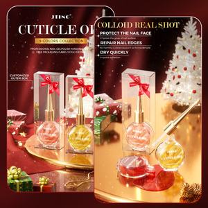 JTING Última Novedad Aceite para Cutículas con Brillo en 9 Colores, Caja Exterior Personalizada, Libre de TPO y HEMA, OEM ODM, Aceite para Cutículas de Regalo para Uñas - Product Image 5