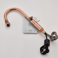 Luxe Or Rose Mitigeur Cuisine Évier Robinet Multifonctionnel Affichage Numérique Température Robinet Eau Chaude Froide Pluie Mouche