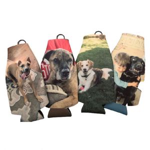 Manchon isolant personnalisé pour bouteille en verre, gobelet zippé en néoprène, manchon isotherme pour bouteille de bière avec nom ou texte, cadeau pour papa - Product Image 2