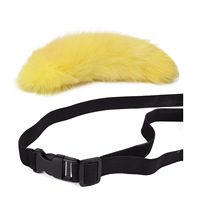 Vente en gros d'articles de mode de haute qualité, queues de renard et de loup en fourrure véritable, accessoires de costume pour Halloween, cosplay, fête, queues de chats et de renards