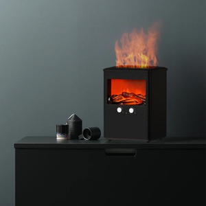 Mới đến 5D ngọn lửa lò sưởi tạo độ ẩm công suất lớn lửa trại tinh dầu khuếch tán nhà văn phòng than USB nguồn điện - Product Image 3