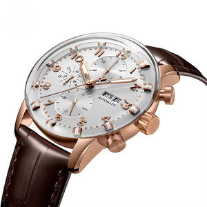 Relojes Mecánicos de Moda para Hombre, Reloj de Pulsera Automático de Negocios, Reloj de Diseñador Luminoso de Acero Inoxidable, Relojes para Hombre - Product Image 1