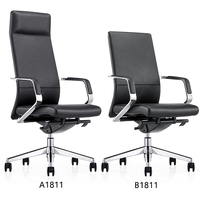 Chaise de bureau pivotante de direction moderne de haute qualité avec design ergonomique, dossier haut, base à cinq étoiles, garantie de 3 ans