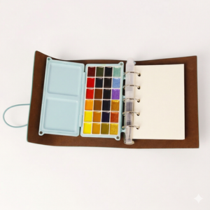 ชุดสีน้ำพกพา BOMEIJIA OEM&ODM พร้อมพาเลทพกพาคุณภาพพรีเมียมและกระดาษสีน้ำสำหรับอุปกรณ์ศิลปิน - Product Image 4