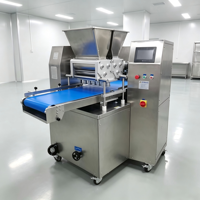 Machine à extruder les biscuits à double et simple couleur, contrôlée par PLC tactile, équipement de boulangerie pour la transformation des biscuits