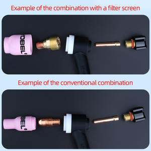 Set Lengkap WP-9 untuk Obeng Las TIG Termasuk Nozzle Porselen, Konektor, Filter, dan Saringan untuk Pengelasan dan Penyolderan Tungsten - Product Image 3