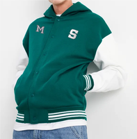 Automne hiver hommes vestes Streetwear personnalisé Letterman Baseball Jacket Varsity Jacket pour hommes