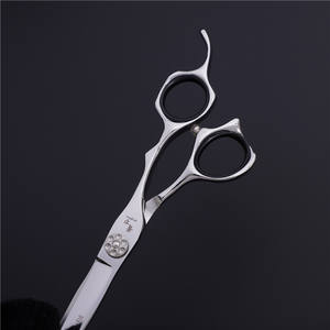 Ciseaux de coiffure Zhi Dao 6 pouces, ciseaux à effiler en acier inoxydable 440C, tête droite, usage professionnel, finition polie - Product Image 2