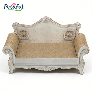 מיטת ספה מפוארת ומודרנית לחתולים, גדולה, מקרטון, בצורת לאונג', משטח גירוד לחתולים - Product Image 2