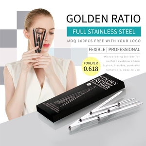 Rich sky — règle de <span class=keywords><strong>maquillage</strong></span> pour <span class=keywords><strong>sourcils</strong></span> en acier inoxydable, Ratio doré, boussole, Microblading, <span class=keywords><strong>maquillage</strong></span> <span class=keywords><strong>Permanent</strong></span>, forme, outil de traçage des yeux - Product Image 2