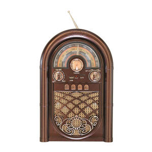 Radio Portátil Retro Multibanda FM AM SW de Fábrica, 18.8x11.3x29.1CM, USB, Tarjeta TF, Recargable, Color Madera, para Decoración del Hogar - Product Image 3