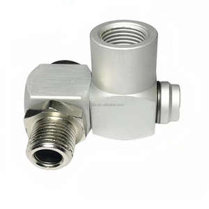 Connecteur de tuyau d'<span class=keywords><strong>air</strong></span> 1/4 pouce filetage NPT, lot de 4 pièces, ensemble <span class=keywords><strong>universel</strong></span> d'outils pneumatiques pivotants à 360 degrés - Product Image 4