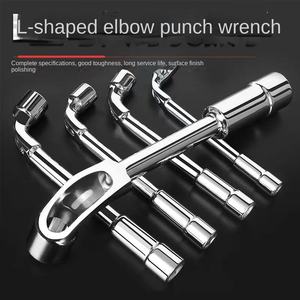 L-type Elbow Socket <strong>Wrench</strong> a <strong>Set</strong> of Hexagonal <strong>Tube</strong> <strong>Wrench</strong> with Holes Long Rod Screw Auto Repair Tool Steel Pipe <strong>Wrench</strong> - Product Image 2