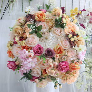 Parapluie élégant de mariage avec <span class=keywords><strong>fleurs</strong></span>, nouveau parapluie élégant, décoration de mariage, <span class=keywords><strong>fleurs</strong></span> artificielles, H05398, - Product Image 1