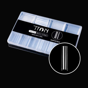 Puntas de <span class=keywords><strong>Uñas</strong></span> Francesas Personalizadas de Fábrica, 504 Piezas, Media Cubierta, Cuadradas, <span class=keywords><strong>Largas</strong></span>, 3XL, Cuadradas Afiladas, Sin Curva C, Venta al por Mayor - Product Image 1